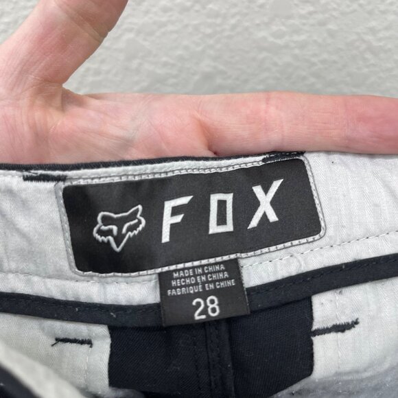 Fox Racing Black Chino Shorts with Pockets Mens size 28 - Picture 2 of 6